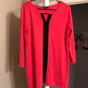 Pink and black sweater top